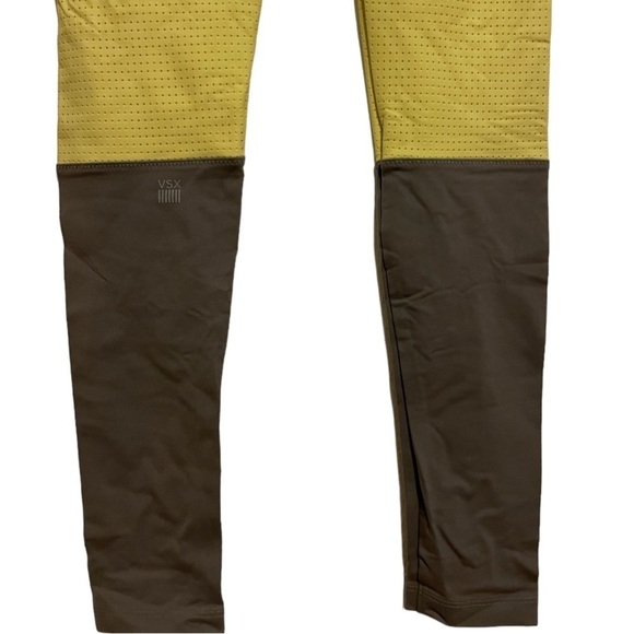 VSX Sport Knockout Tight Full Length Mesh Neon Panel Leggings Size XS - Picture 6 of 8